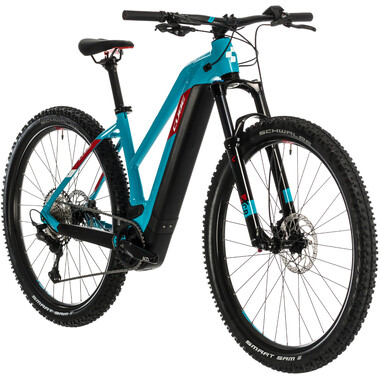 Mountain Bike eléctrica CUBE REACTION HYBRID EXC 500 TRAPEZ 29" Mujer Azul 2020 0